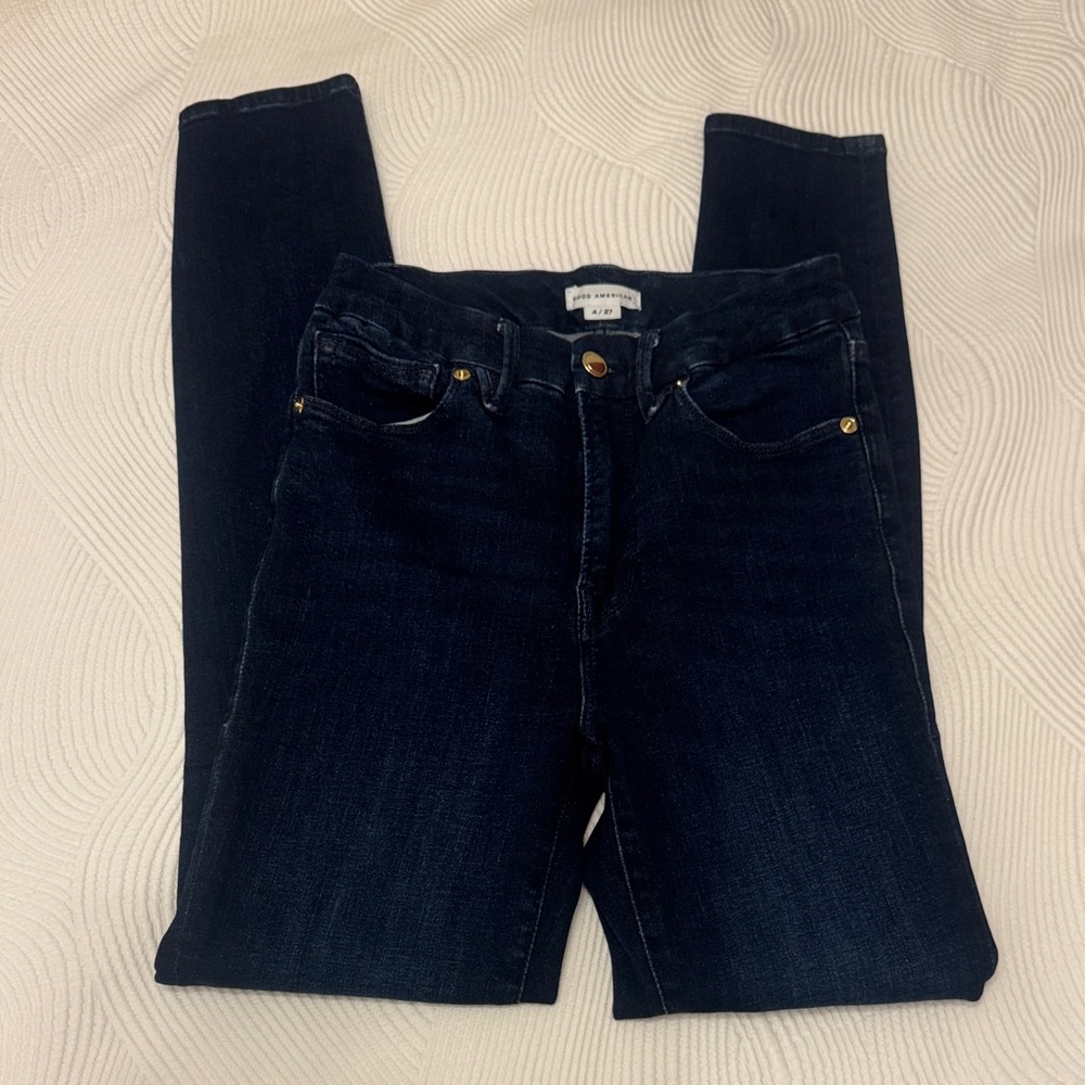 Good American Dark Blue Skinny Jeans